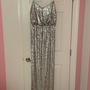 Aidan Mattox sequin gown